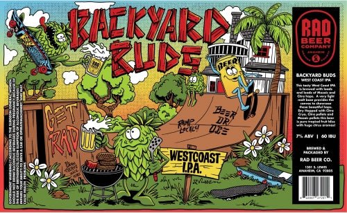 Rad Beer Co. - Backyard Buds IPA - Bottles2Gift