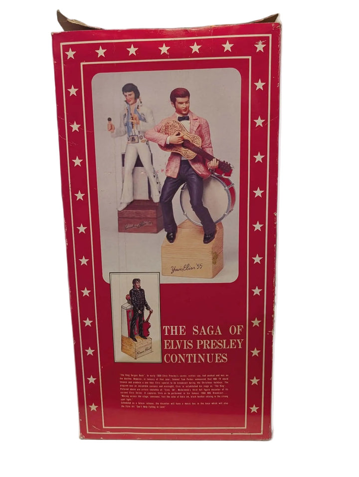 🎸 RARE & SEALED: Vintage McCormick "Elvis Presley" Porcelain Decanter | Second in a Series - Bottles2Gift
