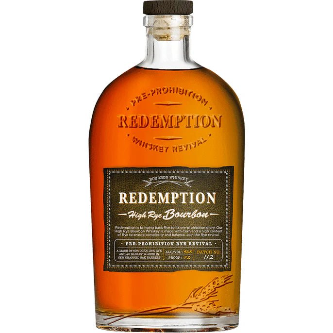 Redemption Straight Bourbon High Rye Whiskey - Bottles2Gift
