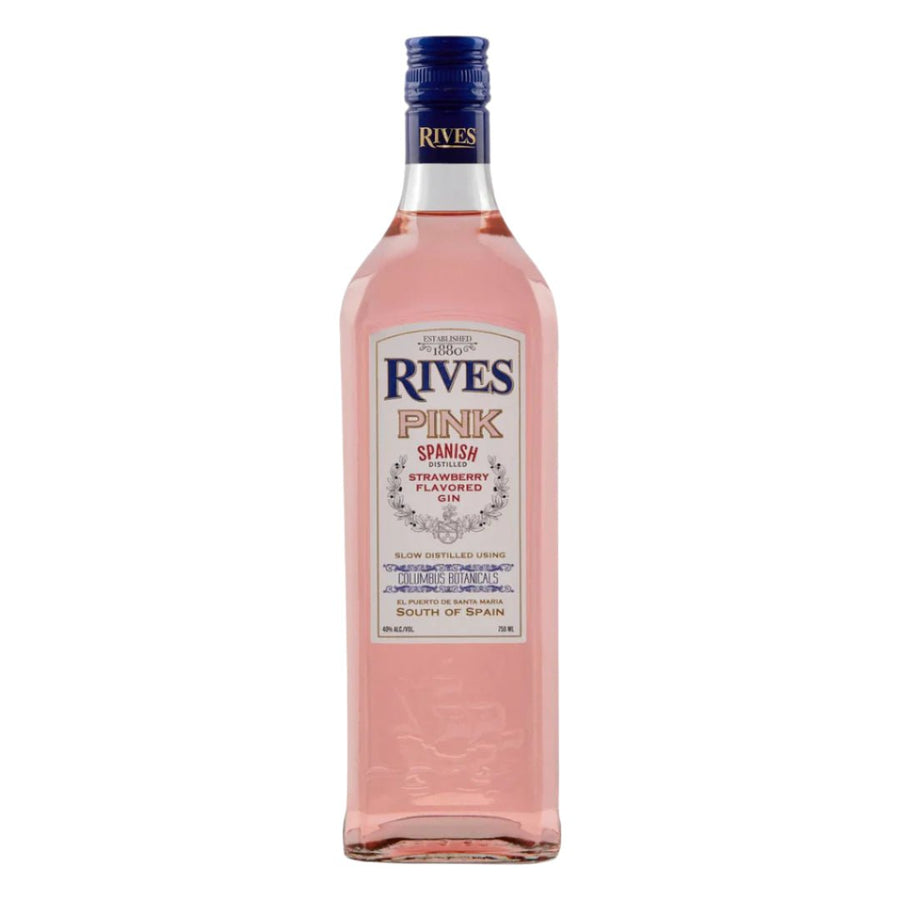 Rives Spanish Pink Strawberry Flavored Gin - Bottles2Gift