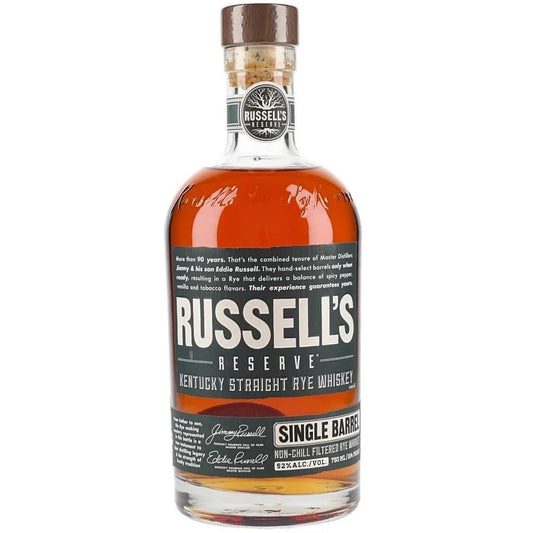 Russell's Single Barrell Kentucky Straight Rye Whiskey