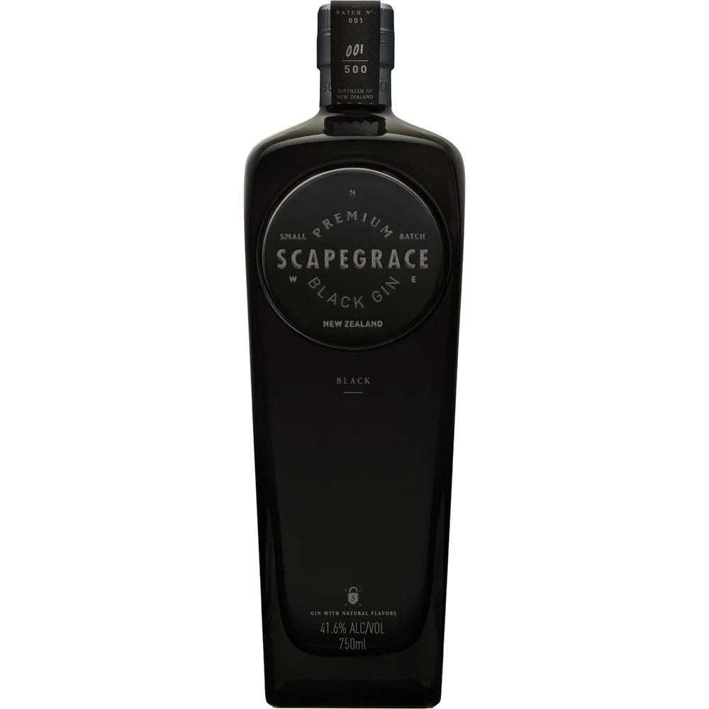 Scapegrace Black New Zealand Gin Small Batch - Bottles2Gift