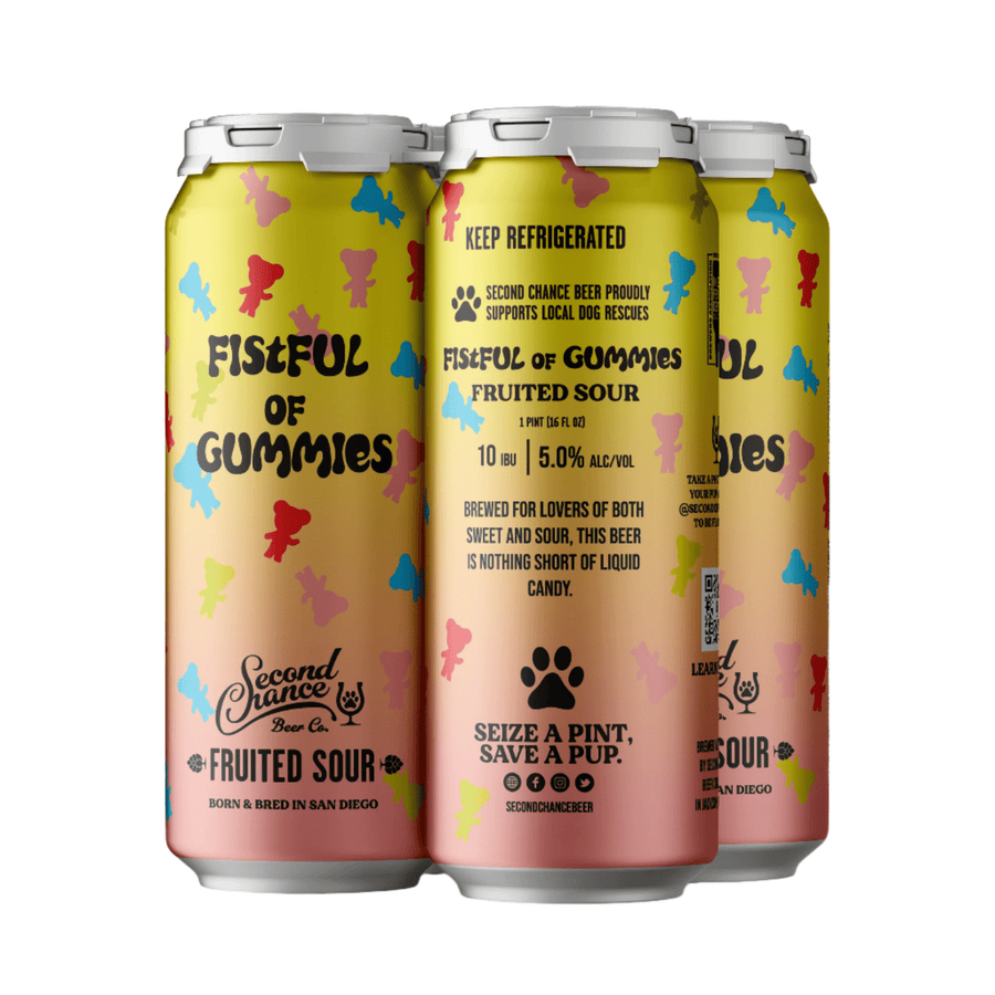 Second Chance Brewing Co. Fistful of Gummies Fruited Sour Ale 4 - Pack - Bottles2Gift