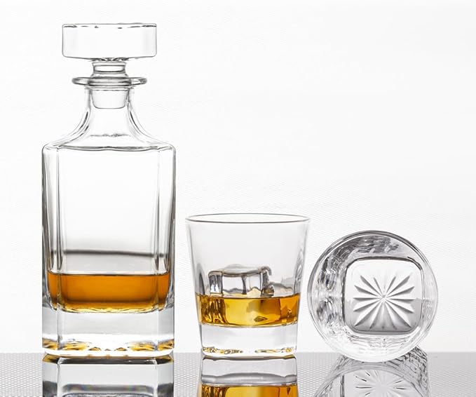 Square Whiskey Decanter Set - Bottles2Gift