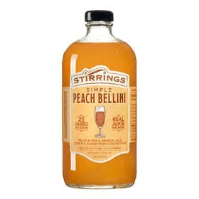 Stirrings Simple Peach Bellini Cocktail Mix 25.4 fl oz - Bottles2Gift