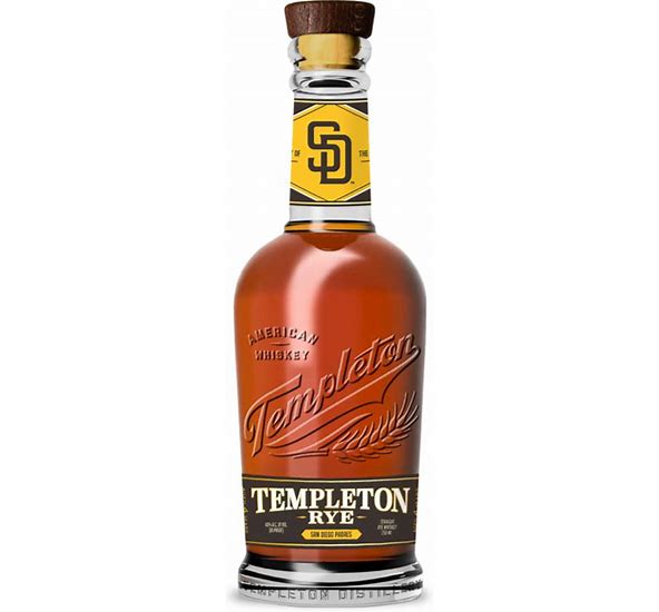 Templeton Rye Whiskey 4Yr: San Diego Padres Edition - Bottles2Gift