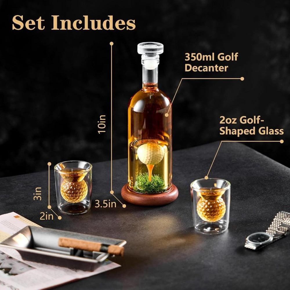 The "19th Hole" Golf Decanter & Glass Set - Bottles2Gift