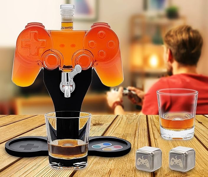 The Game Controller Whiskey Decanter Set - Bottles2Gift