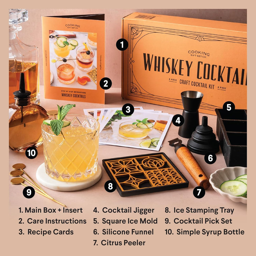 The Luxury Old Fashioned & Whiskey Cocktail Gift Kit - Bottles2Gift