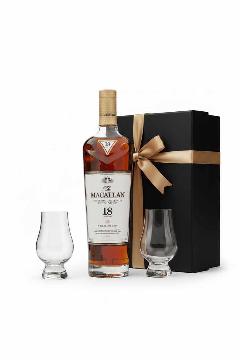The Macallan Luxury Single Malt Scotch Whisky Gift Set with Glasses - Bottles2Gift