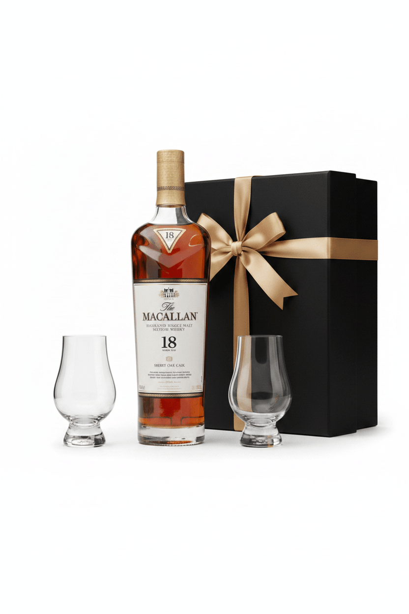 The Macallan Luxury Single Malt Scotch Whisky Gift Set with Glasses - Bottles2Gift