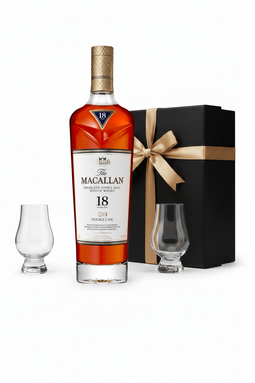 The Macallan Luxury Single Malt Scotch Whisky Gift Set with Glasses - Bottles2Gift