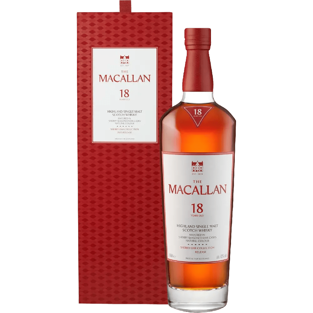 The Macallan Sherry Oak 18 Year Old Single Malt Scotch Whisky - Bottles2Gift