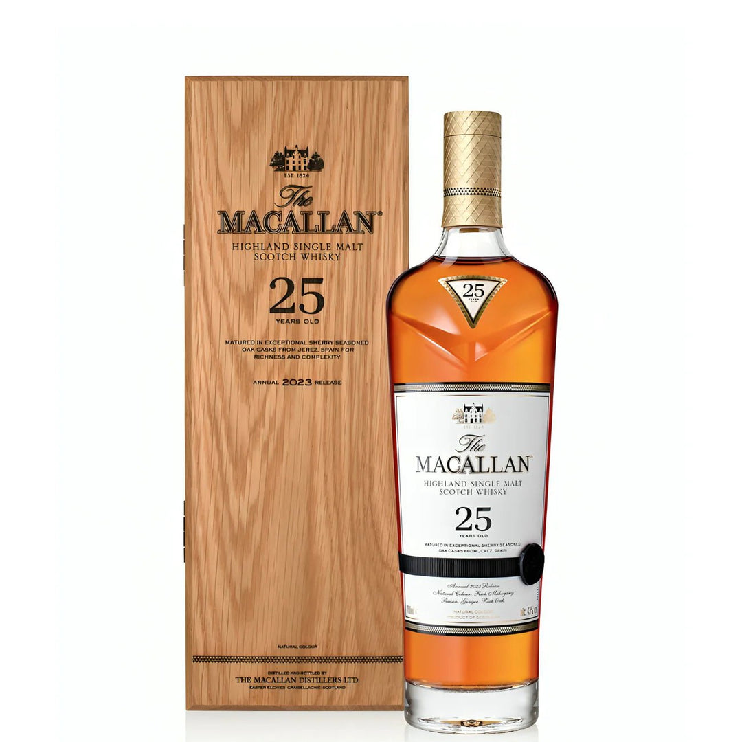 The Macallan Sherry Oak 25 Year Old Single Malt Scotch Whiskey - Bottles2Gift