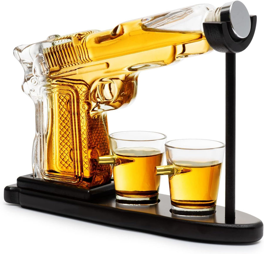 The Pistol Whiskey Decanter Set - Bottles2Gift