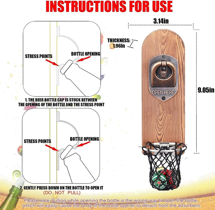 The "Slam Dunk" Wall - Mounted Bottle Opener - Bottles2Gift
