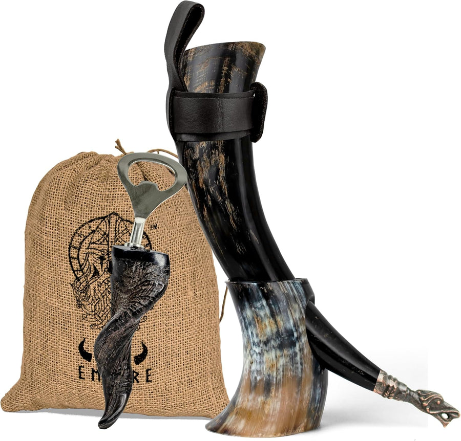 The Warrior's Drinking Horn Set - Bottles2Gift