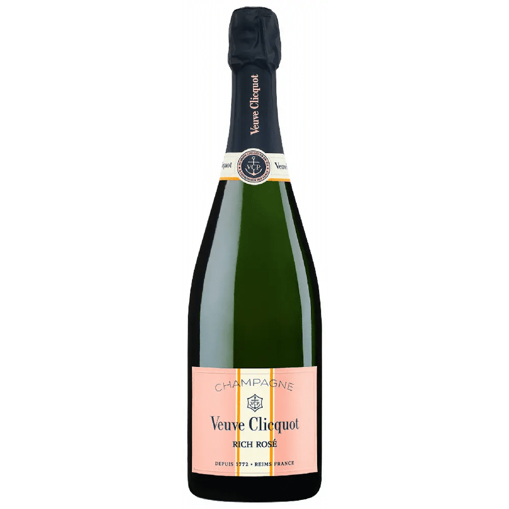 Veuve Clicquot Rich Rosé Champagne Gift Box W/ 2 Champagne Flutes - Bottles2Gift