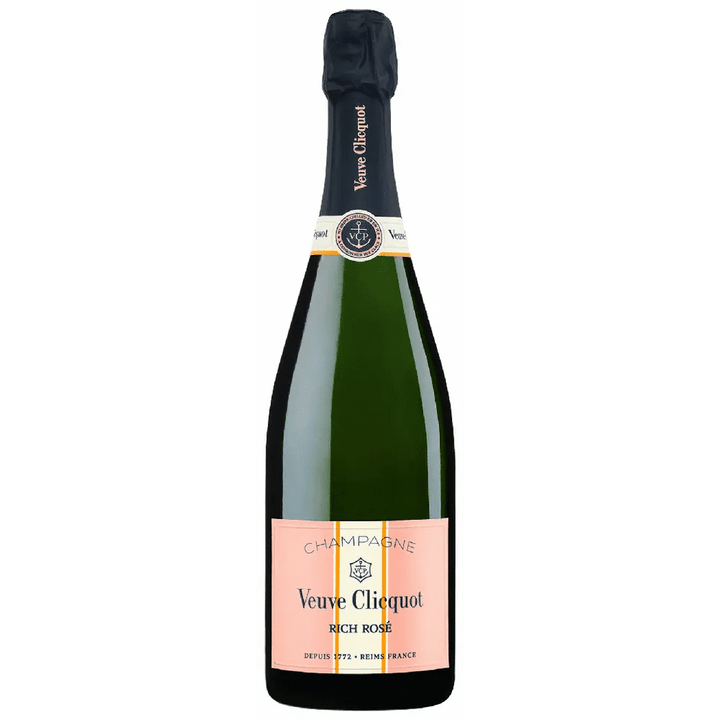 Veuve Clicquot Rich Rosé Champagne Gift Box W/ 2 Champagne Flutes - Bottles2Gift