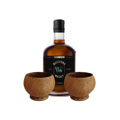 Watertown Whiskey Coconut Cup Gift Set - Bottles2Gift