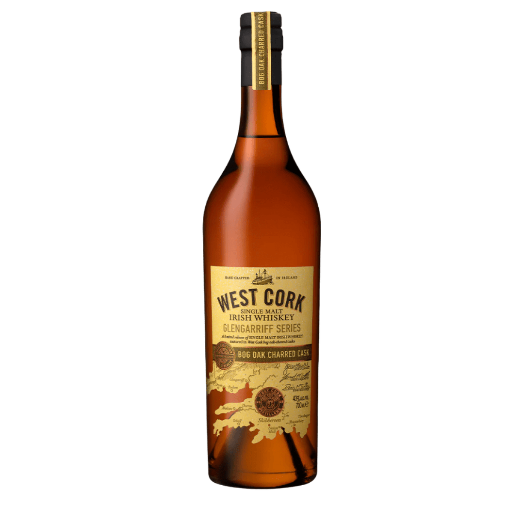 West Cork Glengarriff Series Bog Oak Charred Cask Single Malt Irish Whiskey - Bottles2Gift