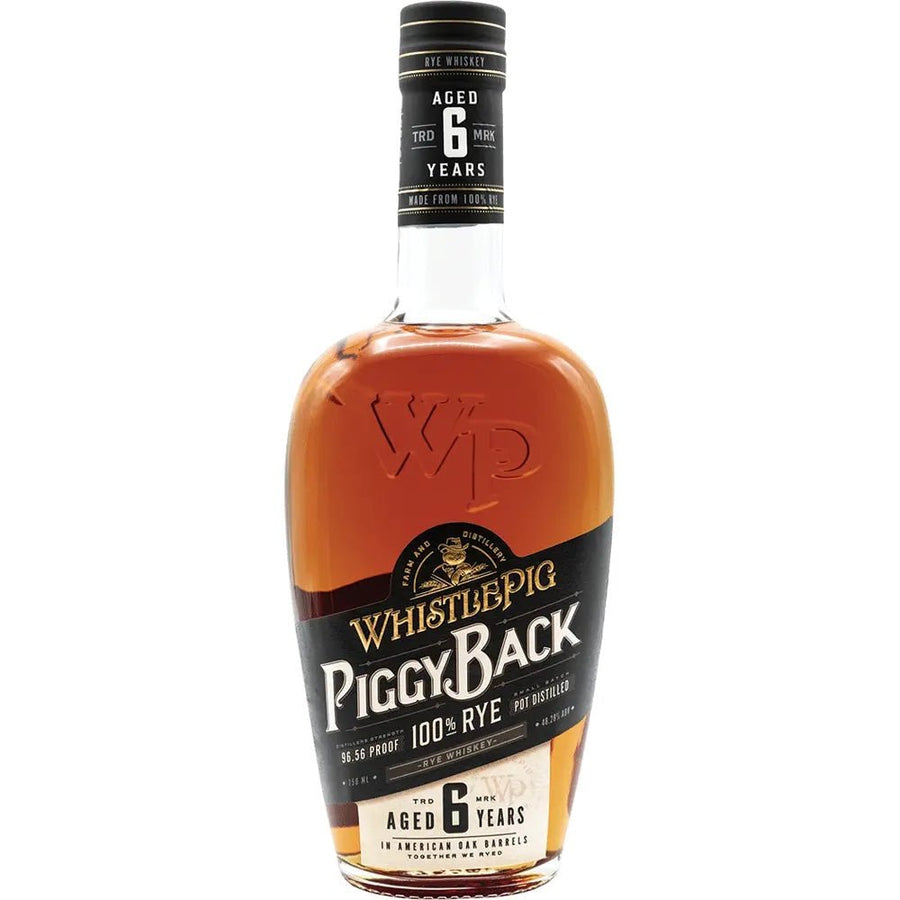 WhistlePig Piggyback 6 Year Straight Rye Whiskey 750ml - Bottles2Gift