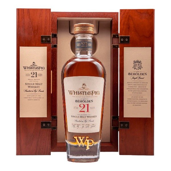 WhistlePig The Beholden 21 Year Single Malt Whiskey - Bottle Engraving