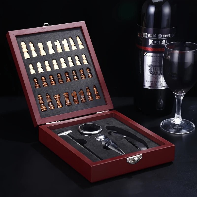 Wine Opener Gift Set with Chess Board - Bottles2Gift