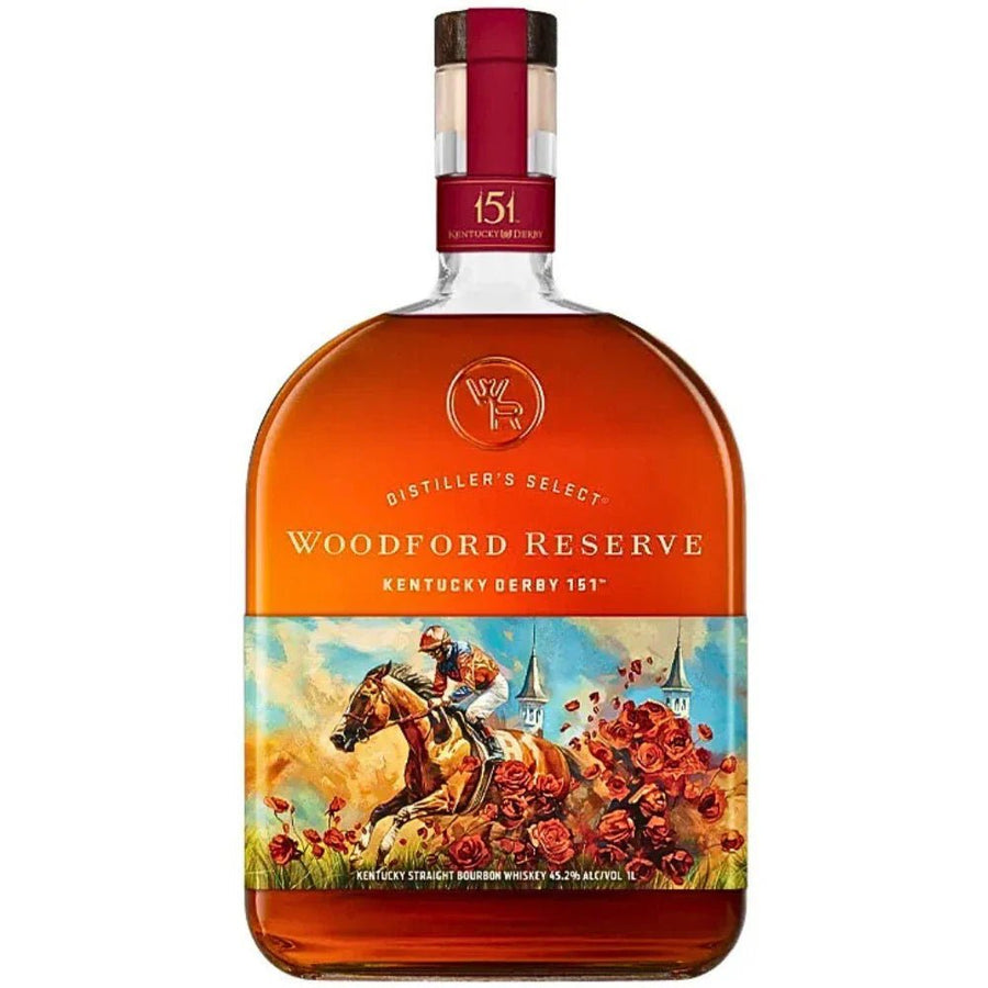 Woodford Reserve 151st Kentucky Derby Edition Straight Bourbon Whiskey 1 Liter - Bottles2Gift
