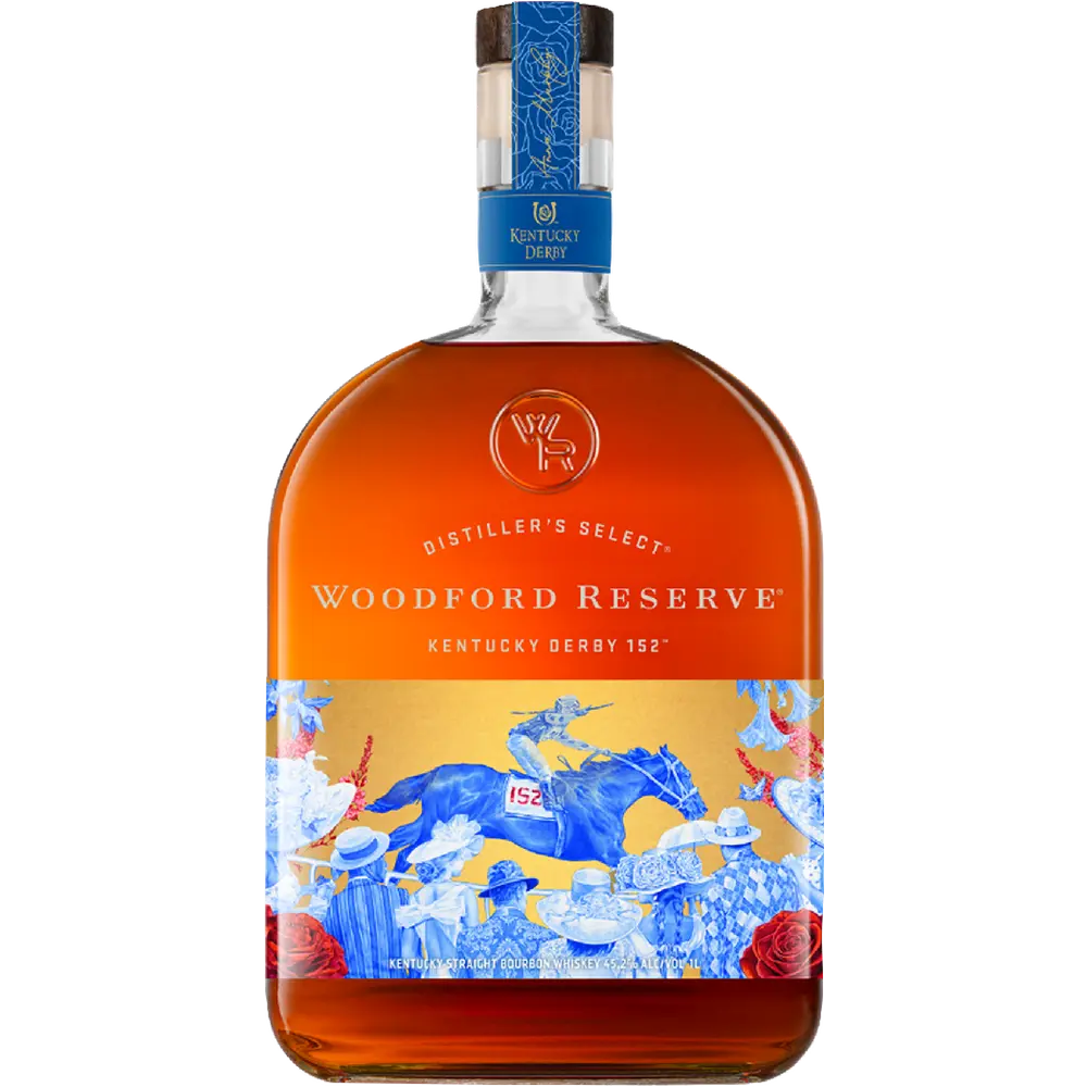 Woodford Reserve 152nd Kentucky Derby Edition Straight Bourbon Whiskey 1 Liter - Bottles2Gift
