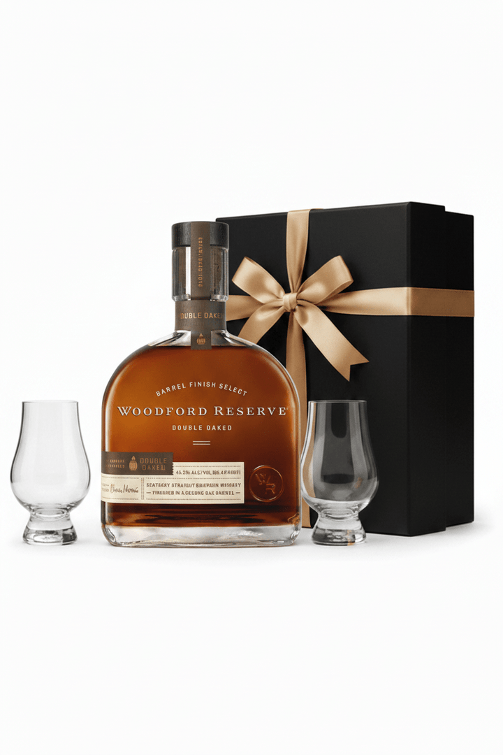 Woodford Reserve Double Oaked Gift Set W/Gift Box and Glasses 750ml - Bottles2Gift