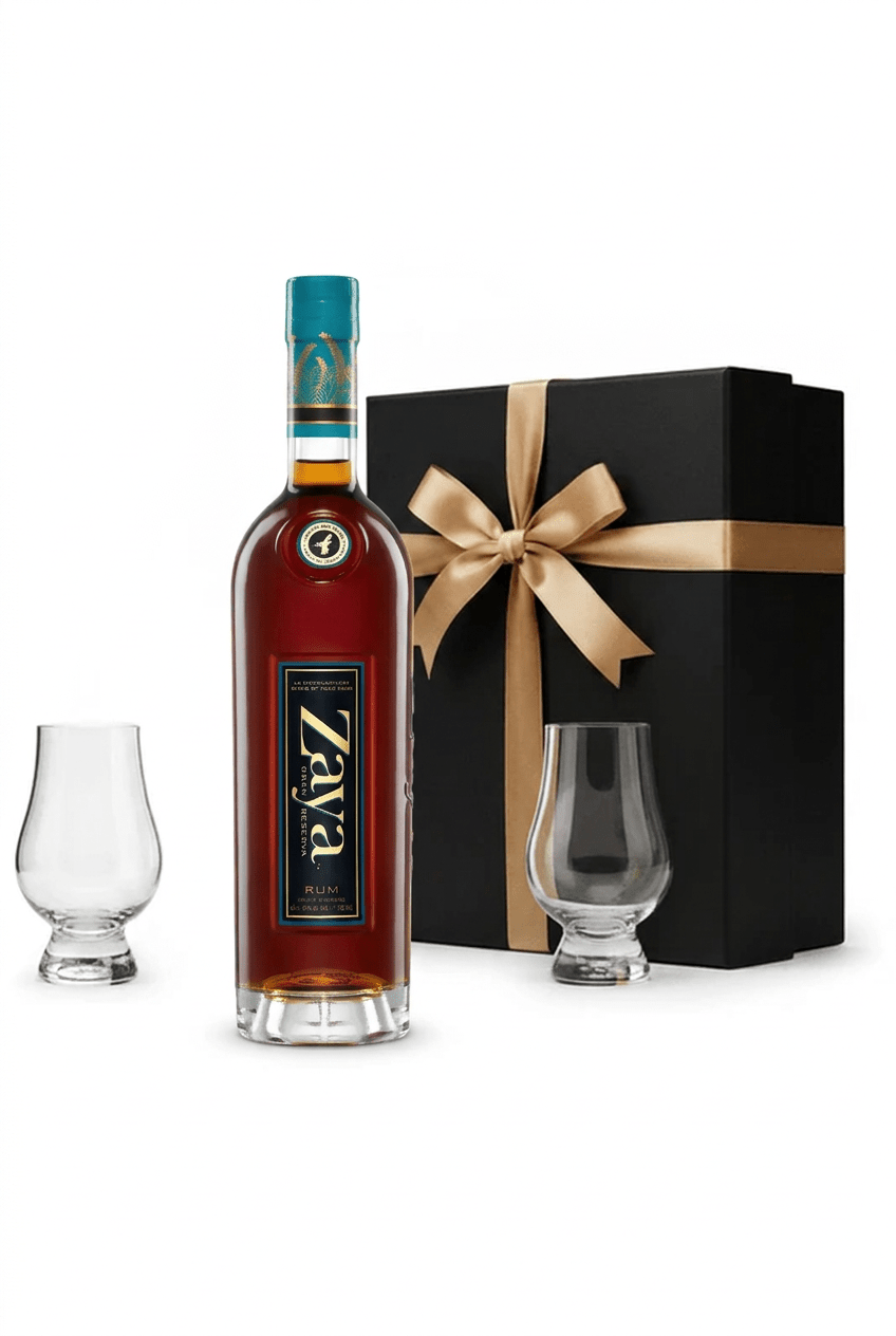 Zaya Gran Reserva Rum Gift Set with Gift Box & 2 Tasting Glasses 750ml - Bottles2Gift