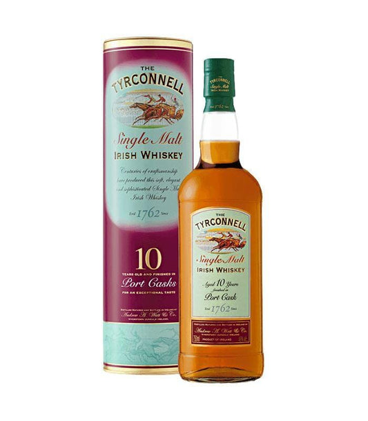 The Tyrconnell 10 Year Port Cask Finish Single Malt Irish Whiskey